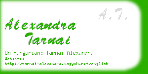 alexandra tarnai business card